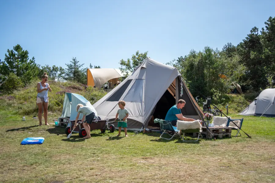Tentplaats gezin Strandcamping Duinoord